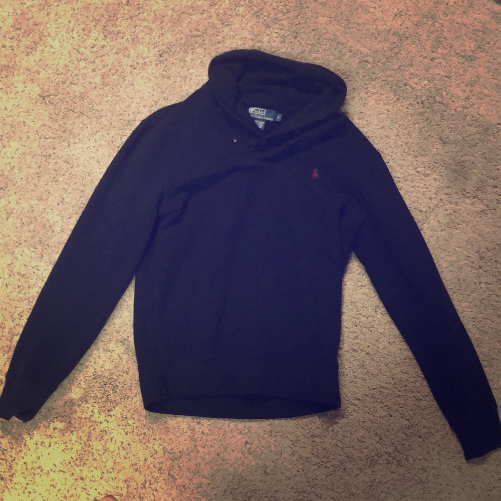 Small Polo Sweater (BLACK)